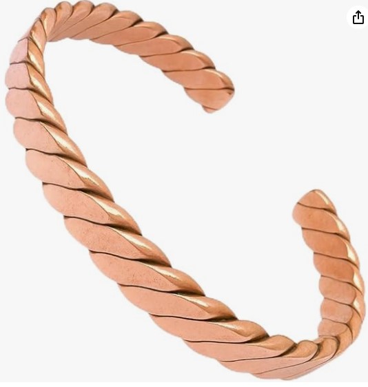Healing Lama Hand-Forged 100% Pure Copper Bracelet | Solid High-Gauge Copper | Anti-Inflammatory, Circulation & Grounding Wellness Jewelry