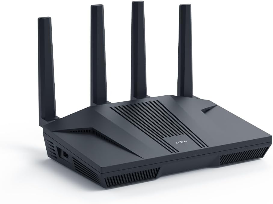 GL.iNet Flint 2 (GL-MT6000) WiFi 6 Router 2.5G Fibre, VPN & Gaming Router GL.iNet Flint 2 (GL-MT6000) WiFi 6 Router 2.5G Fibre, VPN & Gaming Router