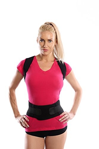 Agon Thoracic Back Brace Posture Corrector Magnetic Support for Back Neck Shoulder Upper Back Pain Relief Perfect Product for Cervical Spine Fully Adjustable with Magnets Small Medium Health Household...