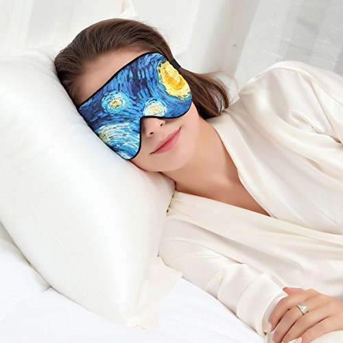 Alaska Bear Natural Silk Sleep Mask, Blindfold, Super Smooth Eye Mask (One  Strap)