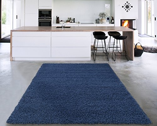 Sweet Home Stores COZY2866-3X5 Area Rug, 3'3" x 4'7", Navy Blue