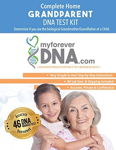 GRANDPARENT DNA Test Kit ▪ Most Advanced & Accurate - 46 DNA (GENETIC) MARKER TEST ▪ All Lab Fees Included ▪ Offered by My Forever DNA