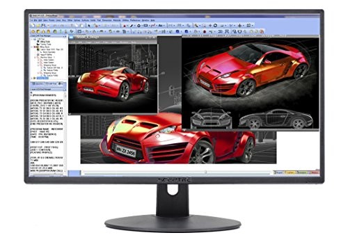 Sceptre E248W-19203R 24" Ultra Thin 75Hz 1080p LED Monitor 2x HDMI VGA Build-in Speakers, Machine Black