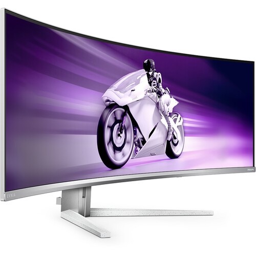 Philips Evnia 8000 49" QD-OLED 1440p 240 Hz Ultrawide Curved Gaming Monitor (White)