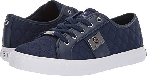 G by GUESS Womens Backer2 Low Top Lace Up Fashion Sneakers, Navy, Size 8.0