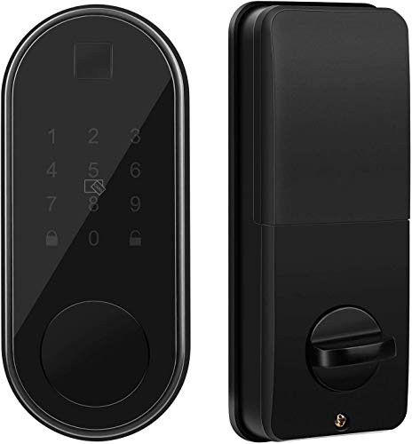 InteTrend Smart Lock, Electronic Deadbolt Door Lock, Assure Keyless Entry Door Lock Featuring Auto-Lock, Smart Phone App Remote Control, Fobs and Passcodes Operation. - (ITUS-WZBDL-B1)
