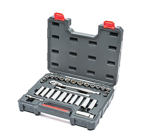 Crescent CTK30SETN 3/8" Drive Socket Wrench Set, Standard & Deep, SAE & Metric (30 Piece)