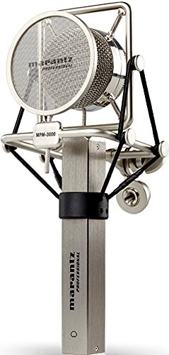 Marantz Professional MPM3000 | Premium Large Diaphragm Condenser Microphone With Uniquely-Designed Integrated Pop Filter/Shock Mount Assembly and Aluminium Case