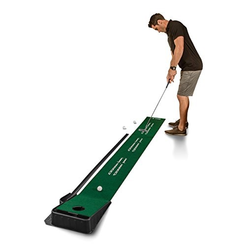 SKLZ Accelerator Pro Indoor Putting Green with Ball Return, 9 feet x 16.25 inches