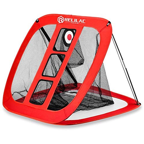 RELILAC Pop Up Golf Chipping Net - Indoor/Outdoor Golfing Target Accessories for Backyard Accuracy and Swing Practice - Great Gifts for Men, Dad, Mom, Husband, Women, Kid, Golfers