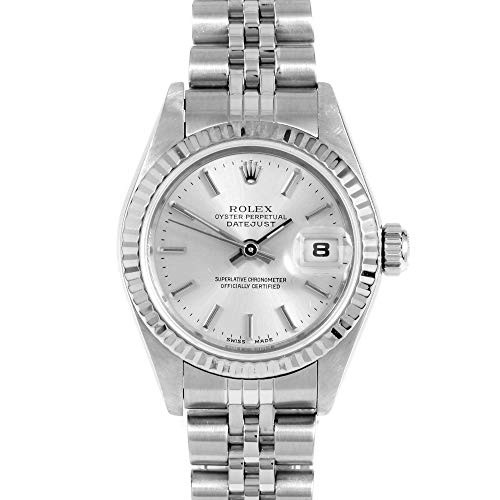 Rolex 79174 Ladies 26mm Datejust - Silver Stick - Fluted Bezel - Jubilee Band (Certified Pre-Owned)