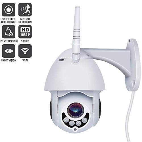 2019 Upgraded Full HD 1080P Security Surveillance Cameras Outdoor Waterproof Wireless PTZ Camera with Night Vision - IP WiFi Cam Surveillance Cam Audio Motion Activated