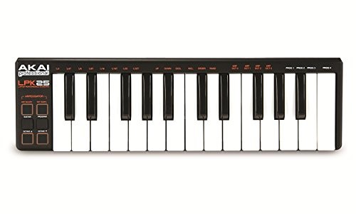 Akai Professional LPK25 | 25 Key Portable USB MIDI Keyboard Controller for Laptops (Mac & PC)