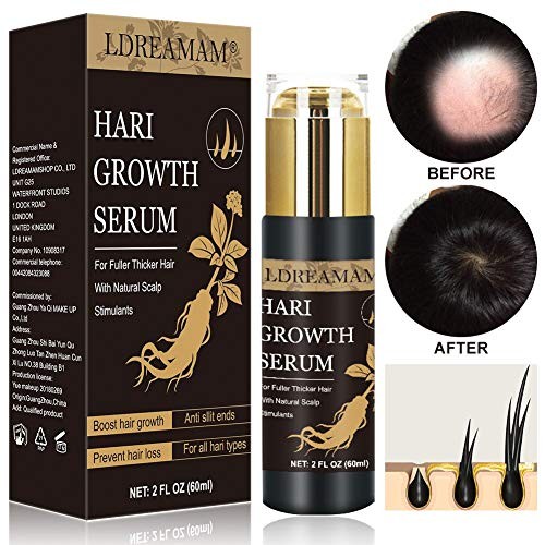 Hair Growth Serum, Anti-Hair Loss Serum, Strengthen Hair Roots Thickening, Promote Hair Growth Regrowth Product for Men and Women 