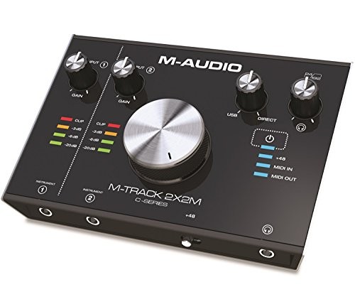 M-Audio M-Track 2X2M C-Series | 2-in/2-out USB Audio Interface with MIDI (24-bit/192kHz)