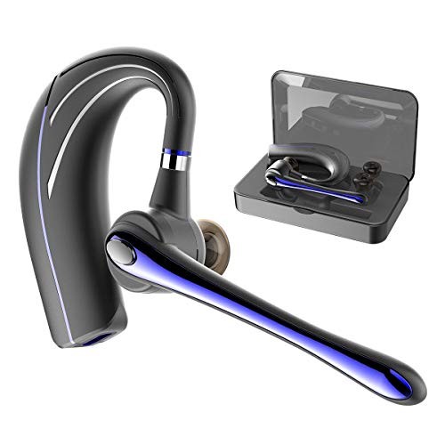 Bluetooth Headset, Handsfree Earpiece Wireless Earphone in-Ear Earbud Headphone with Microphone and Mute Key for Business/Office/Driving