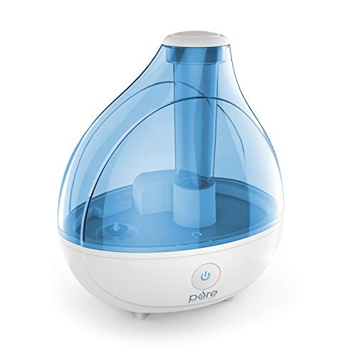 Pure Enrichment MistAire Ultrasonic Cool Mist Humidifier - Premium Humidifying Unit with 1.5L Water Tank, Whisper-Quiet Operation, Automatic Shut-Off and Night Light Function - Lasts Up to 16 Hours