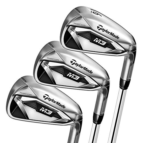 TaylorMade M3 Irons Set (Set of 7 total clubs: 4-PW, Graphite Shaft, Left Hand, Senior Flex)