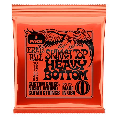 Ernie Ball Skinny Top Heavy Bottom Nickel Wound Set, .010 - .052 (3 Pack)