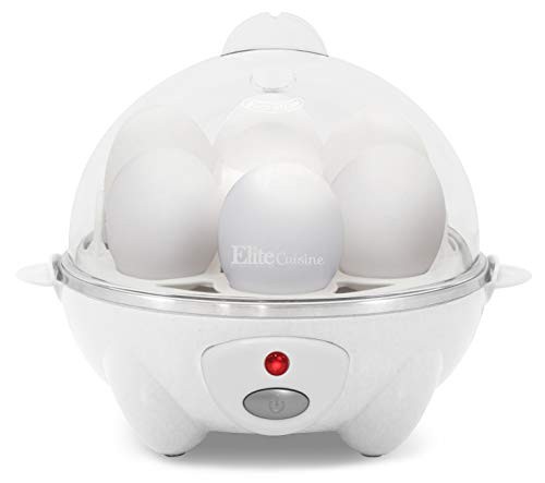 Elite Cuisine Automatic Easy Egg Cooker, 7 Eggs 