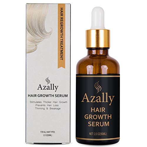 AZALLY Hair Growth Serum, Ginger Hair Growth Oil , Best Hair Loss Prevention Treatment（60ml）