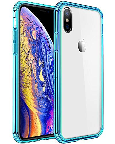 Mkeke Compatible with iPhone Xs Case,iPhone X Case,Clear Anti-Scratch Shock Absorption Cover Case iPhone Xs/X Green