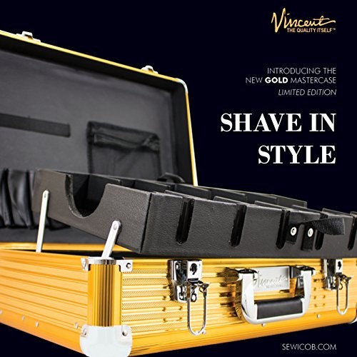 Vincent Master Case Travel Stylist Barber Case (Large, Gold)