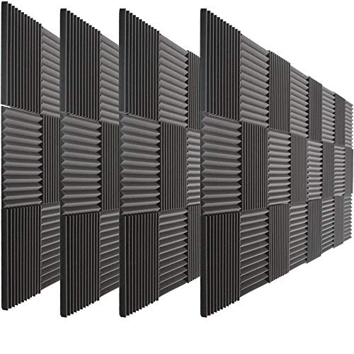 96 Pack Acoustic Panels Studio Foam Wedges 1" X 12" X 12"