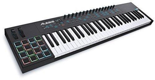 Alesis VI61 61-Key USB MIDI Keyboard Controller with 16 Pads, 16 Assignable Knobs, 48 Buttons and 5-Pin MIDI Out Plus Production Software Included
