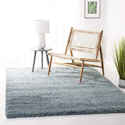 Safavieh California Premium Shag Collection SG151-6060 Light Blue Area Rug (5'3" x 7'6")