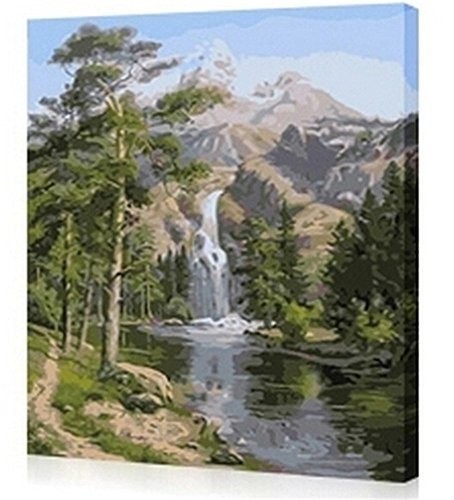 DoMyArt Diy Oil Painting, Paint By Number Kits - Waterfall 16X20 Inch