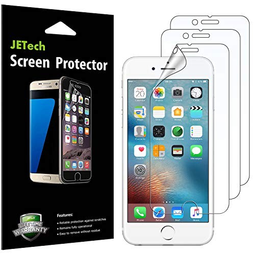 JETech Screen Protector for Apple iPhone 6s and iPhone 6, PET Film, 3-Pack