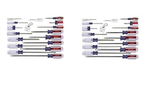 Craftsman 9-31794 Slotted and Phillips Screwdriver Set, 17 Piece (2-Pack)