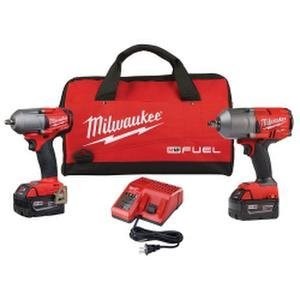 Milwaukee 2 PC M18 FUEL Auto Kit - 1/2" Impact Wrench and 3/8" Impact Wrench