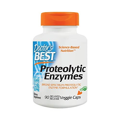 Doctor's Best Proteolytic Enzymes, Gluten Free, Vegetarian, 90 Veggie Caps