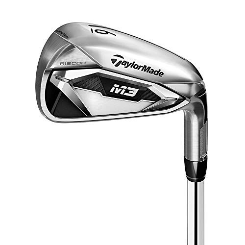 TaylorMade M3 Irons Set (Set of 7 total clubs: 4-PW, Steel Shaft, Left Hand, Regular Flex)