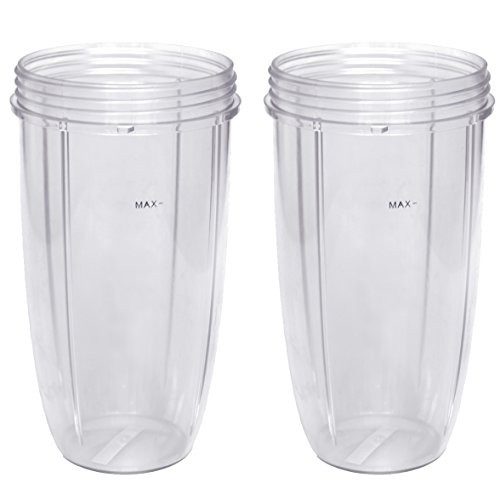 Replacement Cup for Nutribullet Replacement Parts 32oz for Nutri Bullet 600W and 900W, Pack of 2