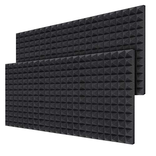 Ohuhu Acoustic Foam Panels 12-Pack, Each Size 2" X 12" X 16"