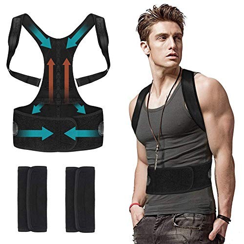 Back Posture Corrector for Men Women Under Clothes Flipcase Adjustable Magnetic Back Straightener Comfortable Back Brace for Spinal Neck Shoulder Upper Back Pain Relief S 25.5 30.5 Health Household