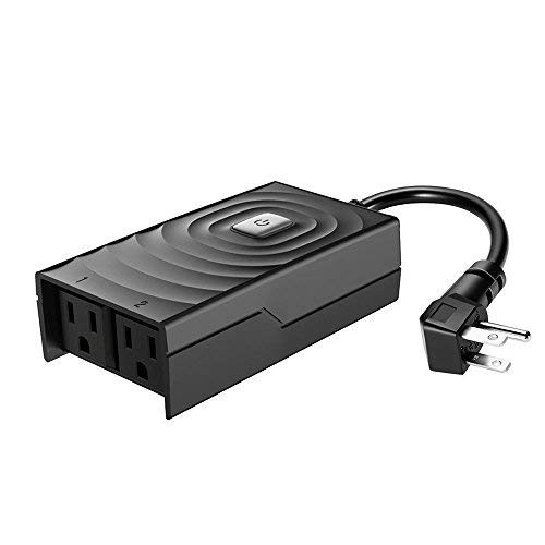 meross Smart WiFi Outdoor and Indoor Plug with 2 Grounded Sockets, Plug-in Heavy Duty Outlet, Remote Control, Timer, Waterproof, Works with Alexa, Google Assistant and IFTTT, FCC and ETL Certified