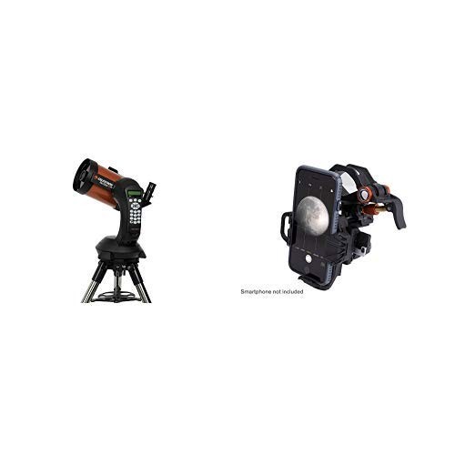 Celestron NexStar 5 SE Telescope with NexYZ 3-Axis Universal Smartphone Adapter