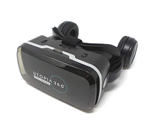 ReTrak Utopia 360 VR Headset with Built in Headphones - Black