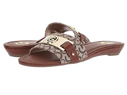 G by GUESS Women's Jeena Taupe/Burnished Calf Rio Maple 9.5 M US