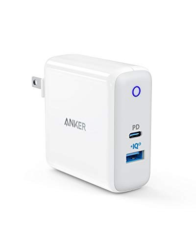 USB C Charger, Anker PowerPort II UL Certified 49.5W Wall Charger with Foldable Plug, One 30W Power Delivery Port for MacBook Air/iPad Pro 2018, iPhone XS/Max/XR/X/8/+, PowerIQ 2.0 for S10/S9 and More