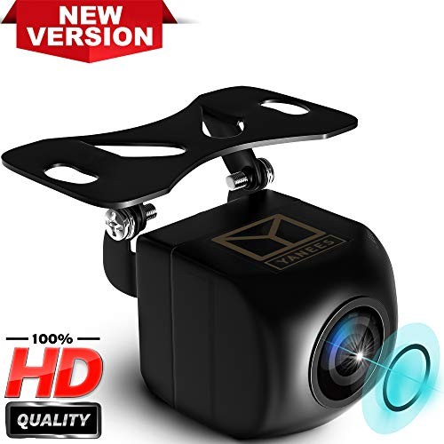 YANEES Backup Camera Night Vision - HD Car Rear View Camera - Parking GuideLines ON Off - Wide View Angel - Waterproof Reverse Auto Back Up Car Backing Camera - High Definition - Fits All Vehicles