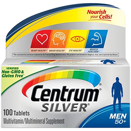 Centrum Silver Men (100 Count) Multivitamin / Multimineral Supplement Tablet, Vitamin D3, Age 50+