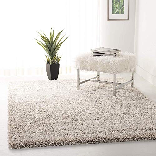 Safavieh California Premium Shag Collection SG151-1313 Beige Area Rug (8'6" x 12')