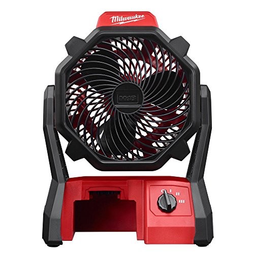 Milwaukee 0886-20 M18 18-Volt 2,350-Rpm Adjustable Jobsite Fan w/ AC Adapter (item_by#MaxTool Super Sale ,ket134121983572589