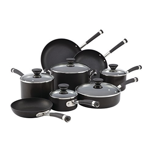 Circulon Acclaim Hard-Anodized Nonstick Cookware Set, 13-pc - Black