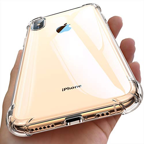 Ainope Case Compatible iPhone Xs Max Case Clear, iPhone X Max Case Clear with 4 Corners Protection, Protective Cover with Soft Scratch-Resistant TPU Compatible iPhone Xs Max 6.5 inch 2018 (Clear)